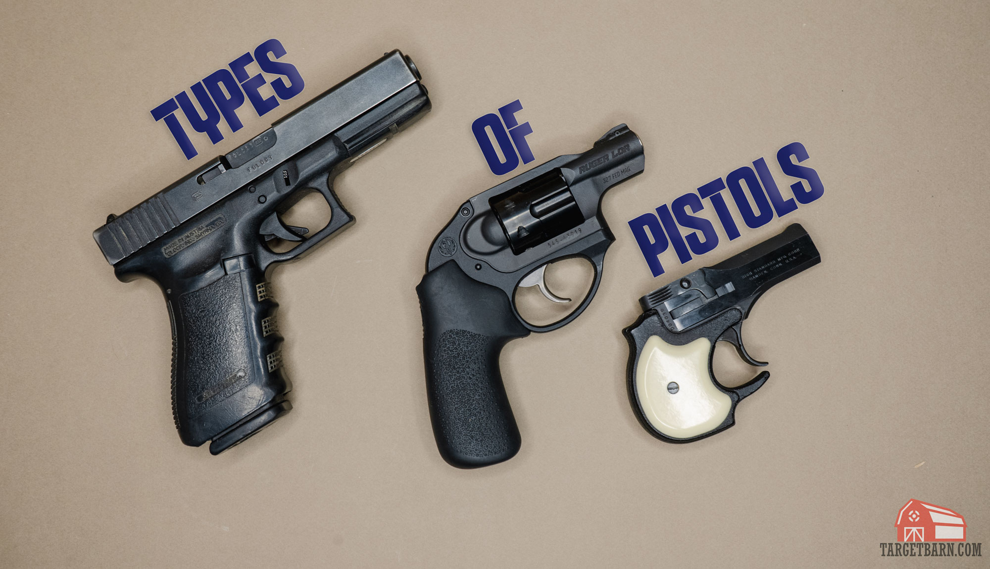 different types of guns list